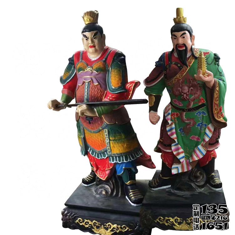 寺院供奉神佛護法玻璃鋼彩繪八大金剛雕塑 寺院供奉神佛護法玻璃鋼彩繪八大金剛雕塑